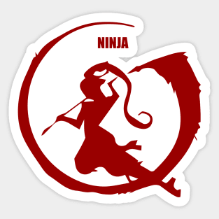 Ninja sword Sticker